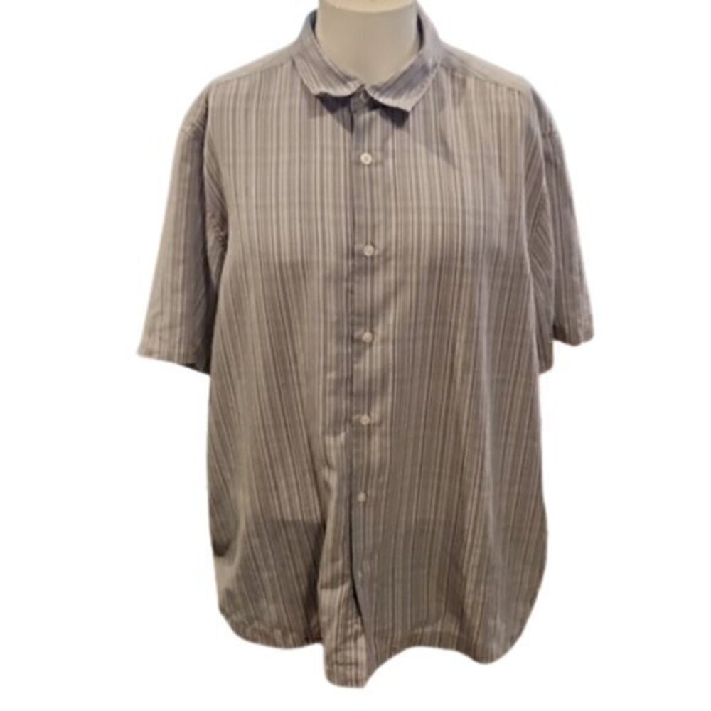 [John Asford] Polyester Button Down - Size XL